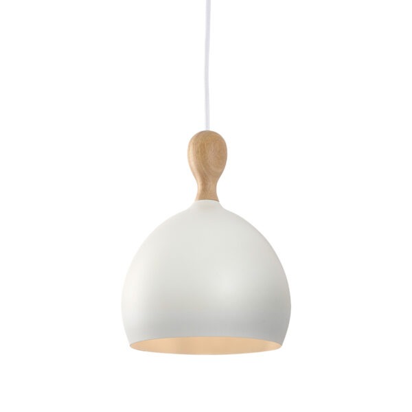 Dueodde Pendant Metal/wood Ø24cm E27 Black